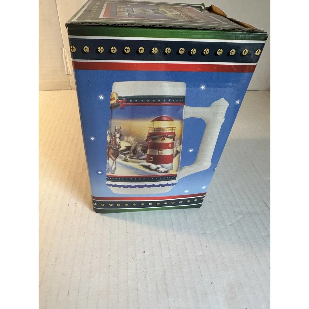 Budweiser Holiday Stein 2002 Guiding The Way Home CS529 w/ COA